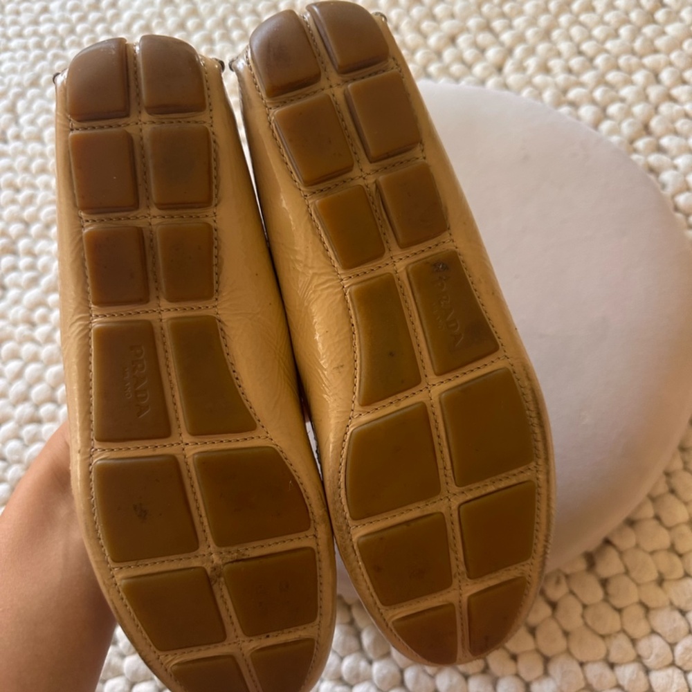 Prada Tan Leather Loafers - Picture 5 of 5
